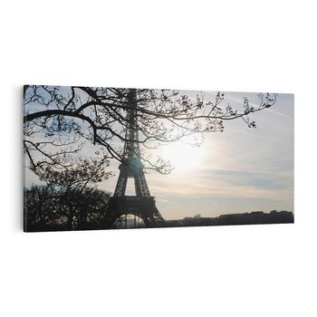 Obraz na płótnie 100x50 - Wieczorny spacer przy Wieży Eiffla - Paryż, Wieża