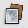 Plakat w ramie 40x50 - Abstrakcyjne Przestrzenie - geometria, 3D - rama czarna