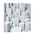 Obraz na płótnie 60x60 - Wymiarowe abstrakcje ożywiające przestrzeń - 3D, abstrakcja