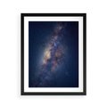 Plakat w ramie 40x50 - Wśród Gwiazd - rozgwieżdzone niebo, droga mleczna - rama czarna