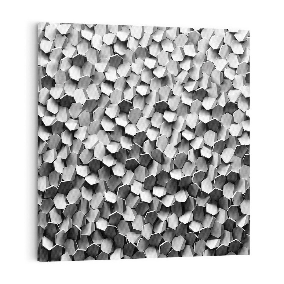 Obraz na płótnie 50x50 - Odkryj głębię sztuki - graficzne, 3D