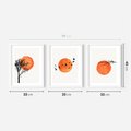 Zestaw obrazy w ramie 30x40 galeria - Boho, plakaty, minimalistyczne - rama biała