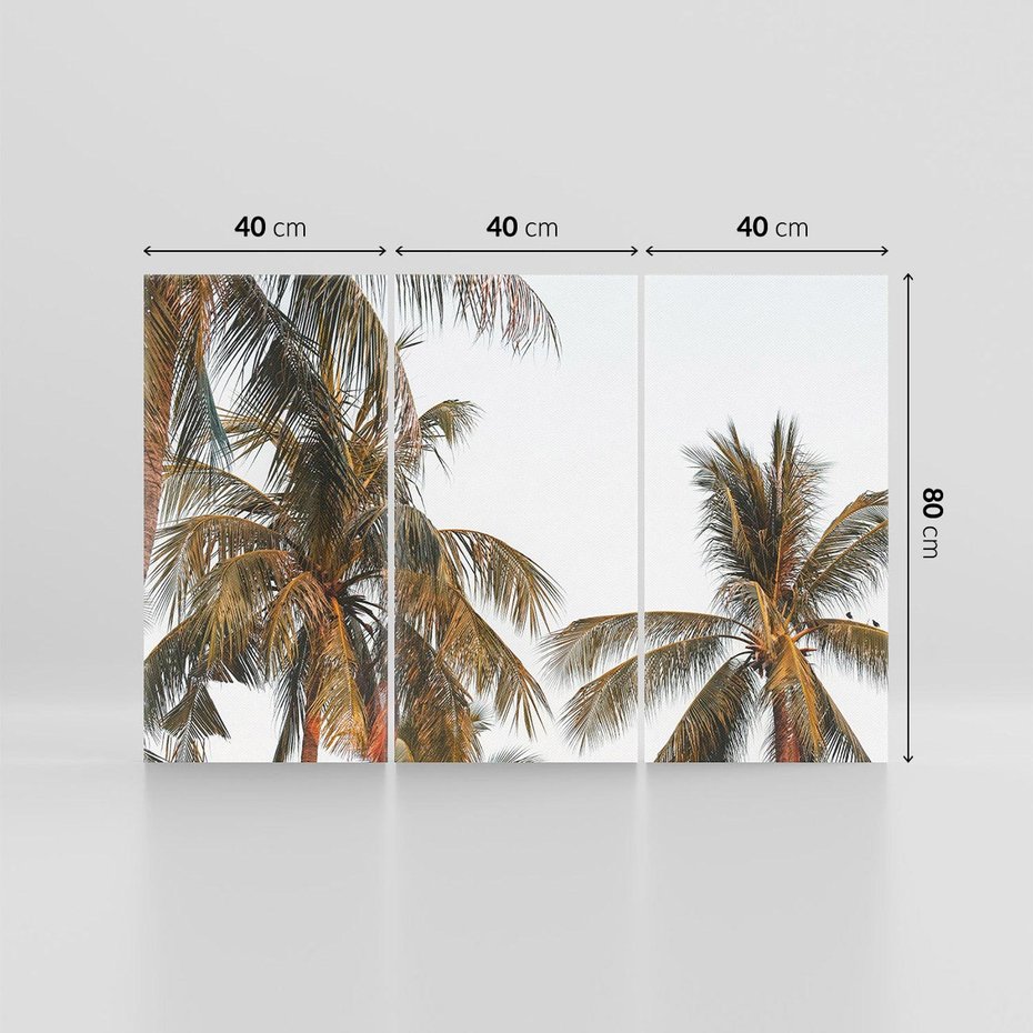 Obraz na płótnie 120x80 - Palmy - tęsknota za Hawajami - palmy, Hawaje