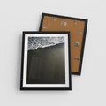 Plakat w ramie 40x50 - Morskie Fale na Plaży - plaża, morskie fale omywają piasek - rama czarna
