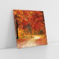 Obraz na płótnie 60x60 - Jesienna melodia lasu - jesień, las