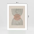 Plakat bez ramy 30x40 - Nowy Rytuał - abstrakcyjna sztuka, boho kształty