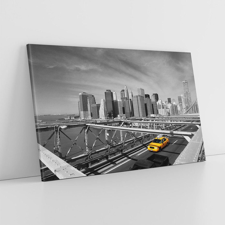 Obraz na płótnie 70x50 - Podróż taksówką przez Nowy Jork - TAXI, miasto