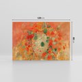 Obraz na płótnie 120x80 - "Nasturcje" (1905) Odilon Redon - Reprodukcja - reprodukcja, obraz na płótnie