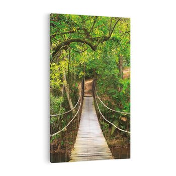 Obraz na płótnie 80x120 - Tajemniczy most w tajskim lesie - Tajlandia, most