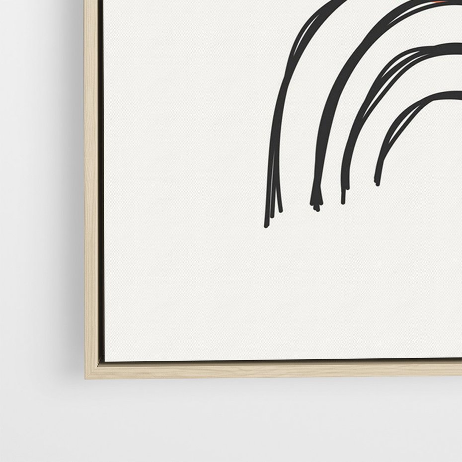 Obraz w ramie 80x120 - Lustrzane Widzenie - koło, boho styl - rama drewno