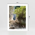 Plakat bez ramy 30x40 - Krok po kroku do celu - schody, perspektywa
