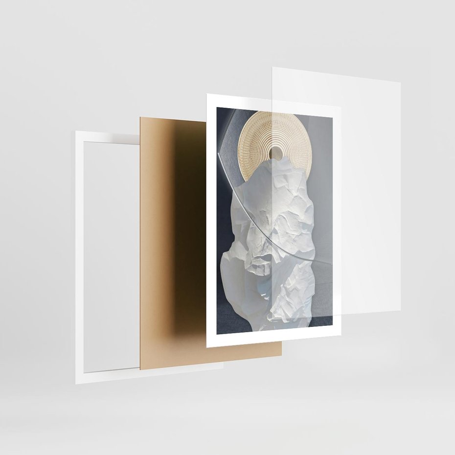 Plakat w ramie 50x70 - Wyraz Twojej Wyjątkowości - sztuka, nowoczesna - rama biała