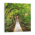 Obraz na płótnie 50x50 - Tajemniczy most w tajskim lesie - Tajlandia, most