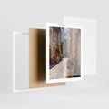 Plakat w ramie 40x50 - Malownicze Zakątki Miasta - uliczka, perspektywa - rama biała