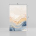 Obraz na płótnie 50x70 - Ukojenie Współczesności - abstrakcyjne fale, gładkie linie