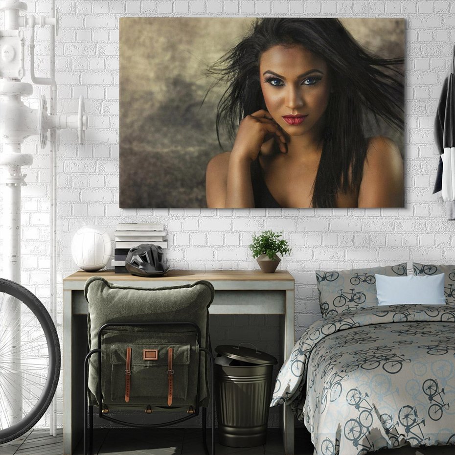 Obraz na płótnie 120x80 - Urok Kobiety - Portret Modelki - kobieta, dziewczyna