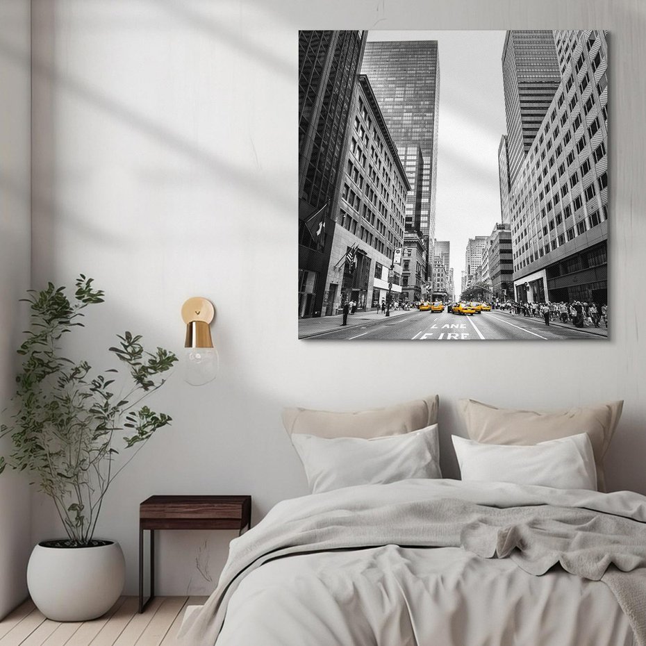 Obraz na płótnie 50x50 - Ulica Nowego Jorku - ulica, Nowy Jork