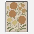 Obraz w ramie 70x100 - Uspokojenie Wśród Roślin - nowoczesny plakat, roślinność - rama czarna