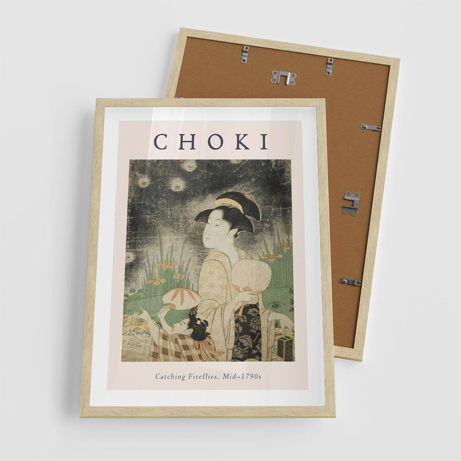 Plakat w ramie 50x70 - Sztuki Choki w Twoim Domu - reprodukcja, rycina - rama drewno