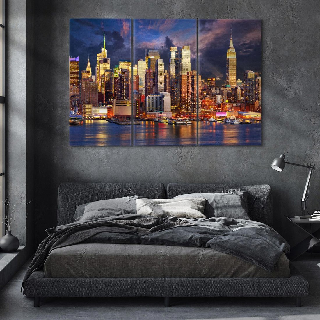 Obraz na płótnie 120x80 - Miasto Nocy - Nowy Jork, miasto