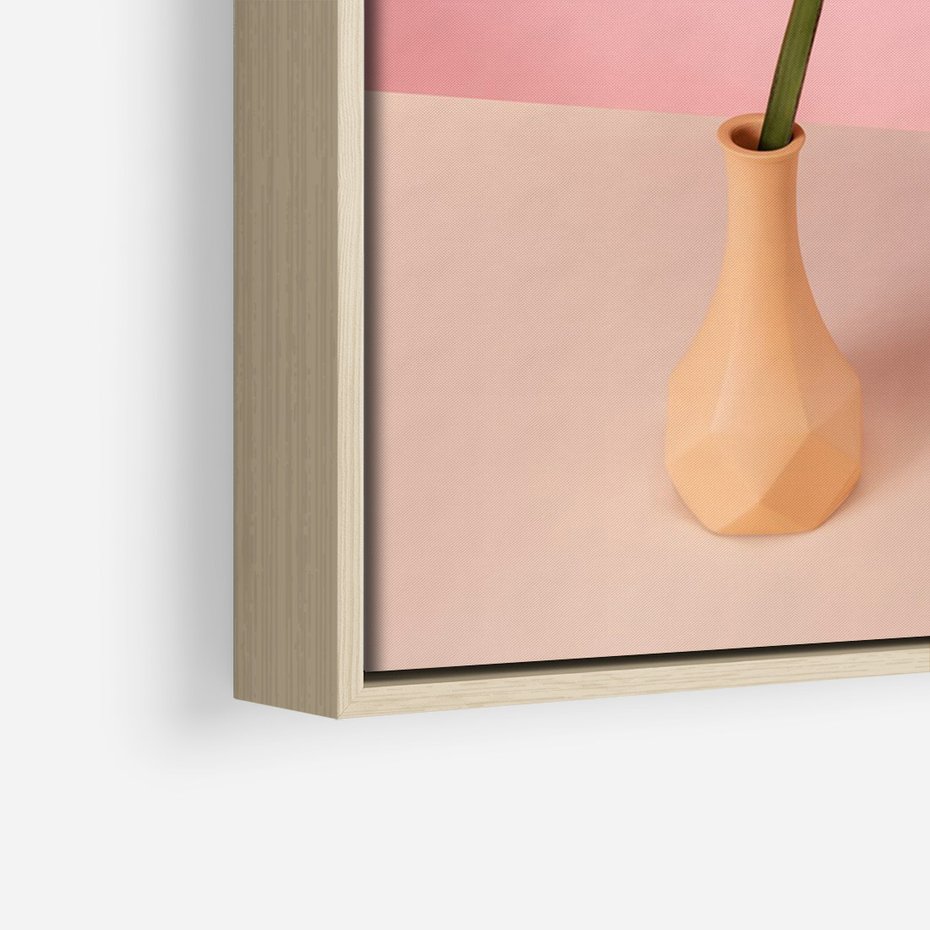 Obraz w ramie 80x120 - Egzotyczna monstera - monstera, liść - rama drewno