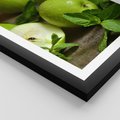Plakat w ramie 30x40 - Jabłkowa kolorystyka - jabłka, owoce - rama czarna