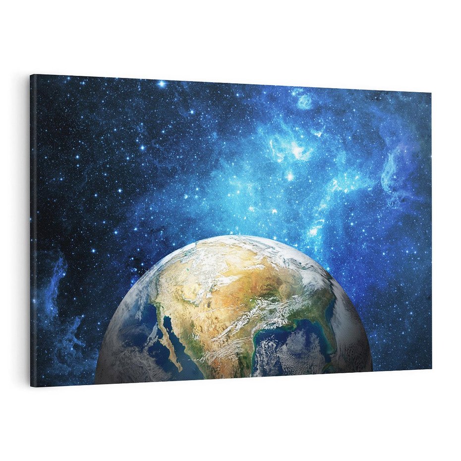 Obraz na płótnie 100x70 - Kosmiczne Horyzonty - Ziemia, kosmos