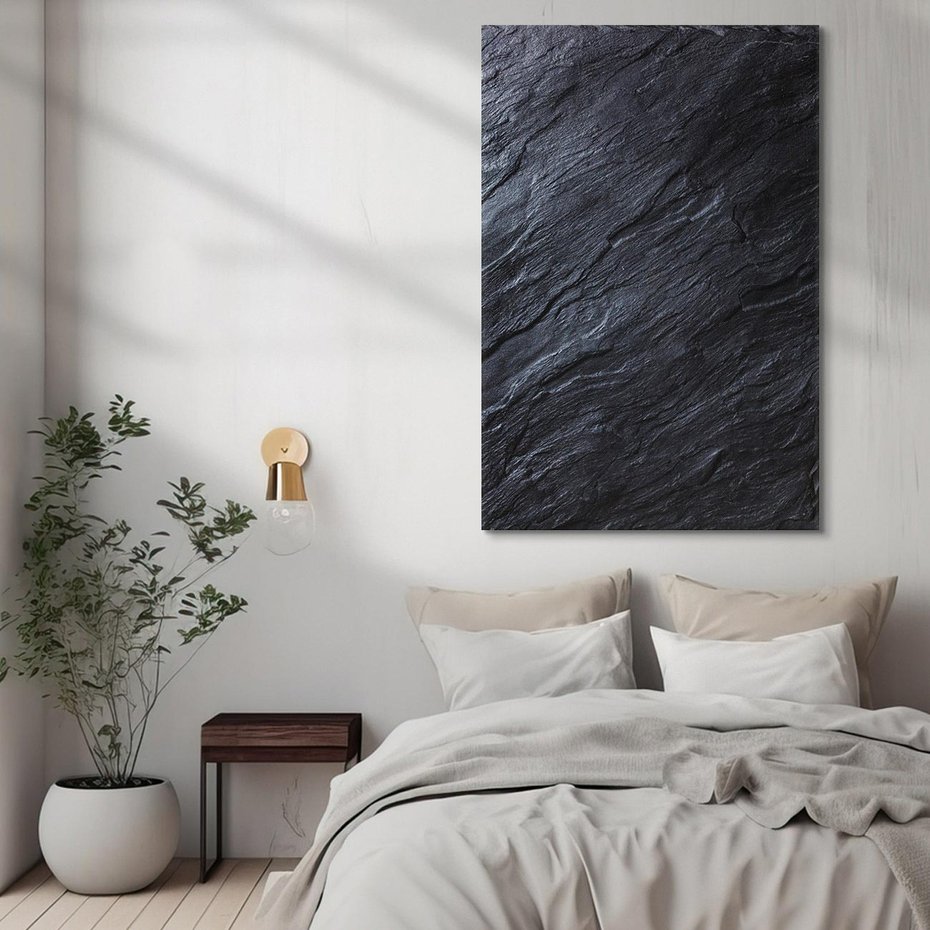 Obraz na płótnie 80x120 - Kamienne tekstury w trójwymiarze - kamień, tekstura