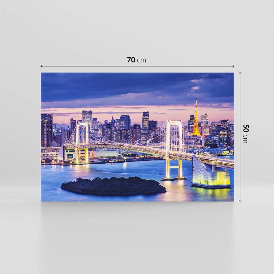 Obraz na płótnie 70x50 - Tokio - pulsujące serce Japonii - Tokio, Japonia