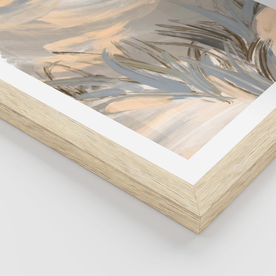 Plakat w ramie 30x40 - Światłości Taniec - akwarela, obraz - rama drewno