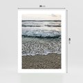 Plakat bez ramy 30x40 - Spokojna Plaża - plaża, żwirek