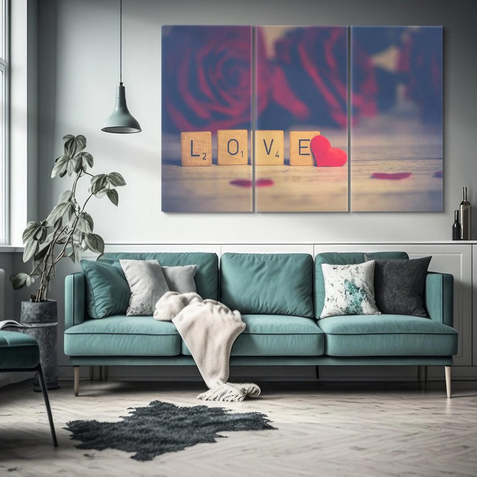 Obraz na płótnie 120x80 - Love - Sercem Do Ciebie - love, serce