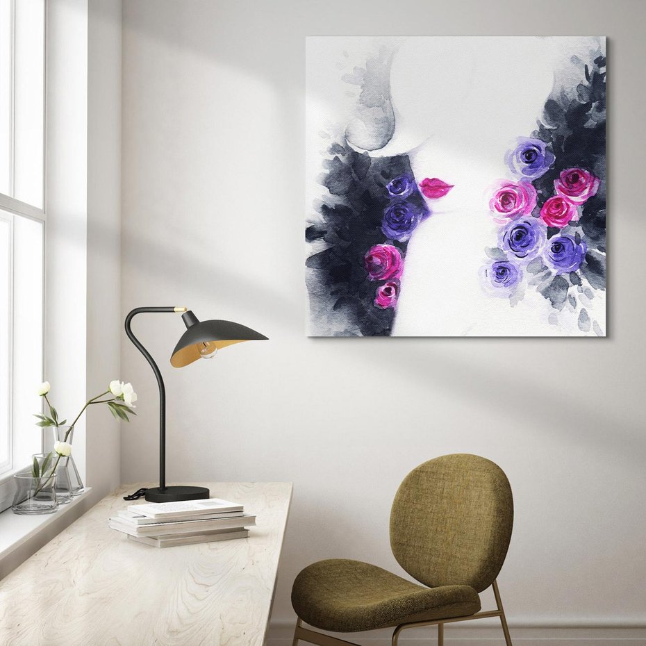 Obraz na płótnie 30x30 - Urok osobowości - kobieta, portret