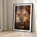 Plakat bez ramy 30x40 - Władca Sawanny - lew, sawanna