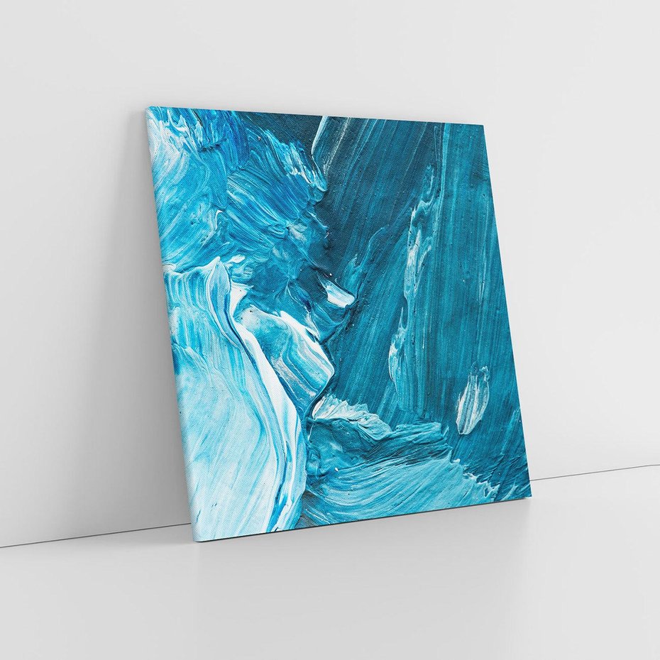 Obraz na płótnie 40x40 - Wyrazista abstrakcja w akwareli - abstrakcja, akwarela