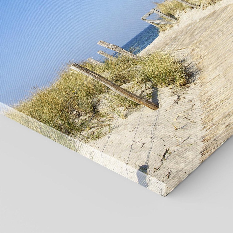 Obraz na płótnie 80x80 - Plaża: magia morza i wydm - plaża, morze