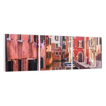 Obraz na płótnie 120x40 - Przejażdżka gondolą przez Wenecję - Wenecja, kanały