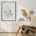 Plakat bez ramy 21x30 - Odbicia Zielonego Raju - zielony odcień, abstrakcja