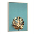 Obraz w ramie 70x100 - Piękno Natury - złote, liście - rama drewno