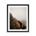 Plakat w ramie 40x50 - Kolorowa Jesień w Górskim Lesie - las, jesień - rama czarna