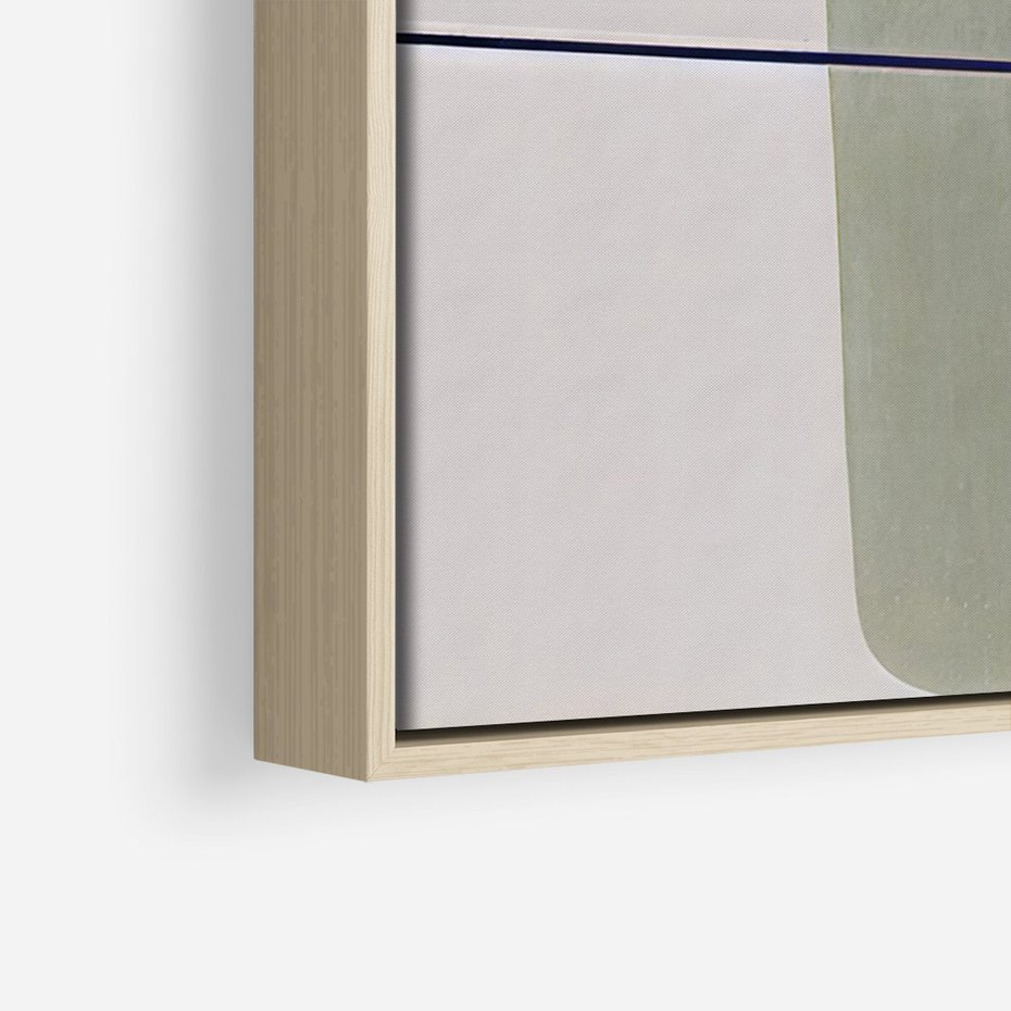 Obraz w ramie 80x120 - Sztuka Abstrakcji - geometryczne kształty, kolorowe prostokąty - rama drewno