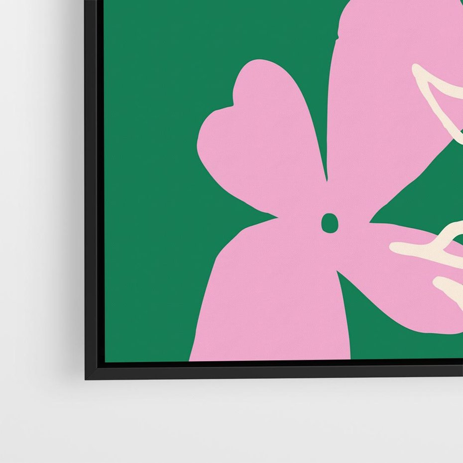 Obraz w ramie 50x50 - Wewnętrzne Fale - abstrakcyjny plakat, boho styl - rama czarna