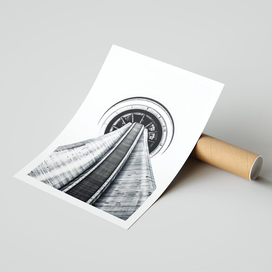 Plakat bez ramy 40x50 - Perspektywa Wieży - architektura, wieża