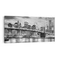 Obraz na płótnie 120x60 - połączenie ikonicznego miasta - most, Nowy Jork