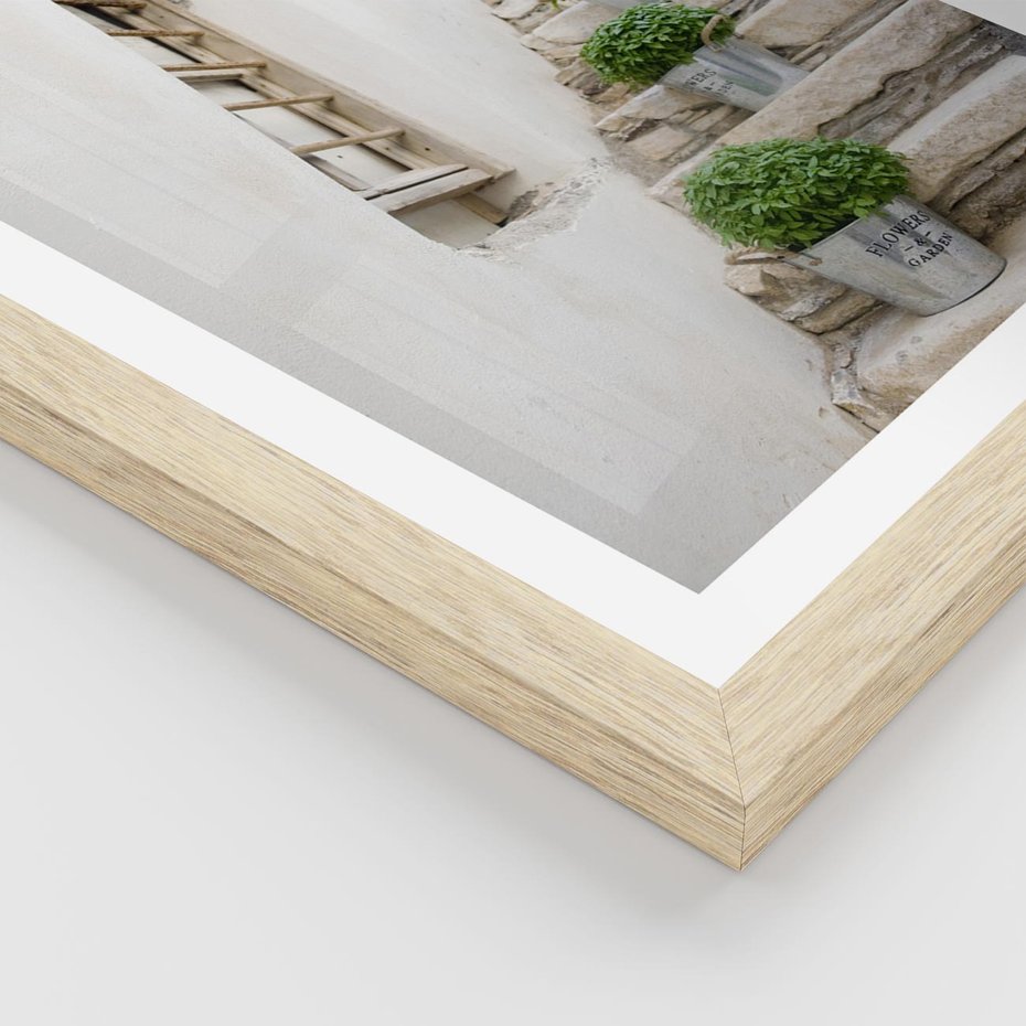 Plakat w ramie 50x70 - Wznoszące się Marzenia - schody, perspektywa - rama drewno