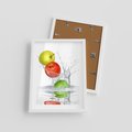 Plakat w ramie 30x40 - Jabłkowa Fantazja - owoce, jabłka - rama biała