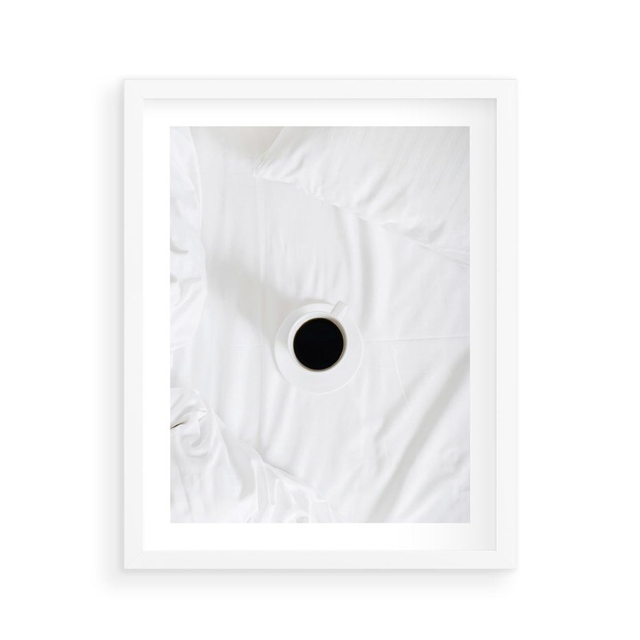 Plakat w ramie 40x50 - Prostota Rytuału - fotografia, minimalizm - rama biała