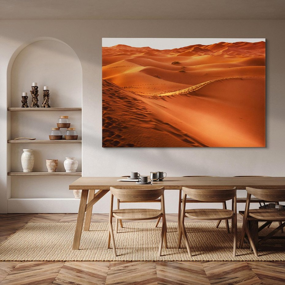 Obraz na płótnie 70x50 - Pustynny krajobraz - pustynia