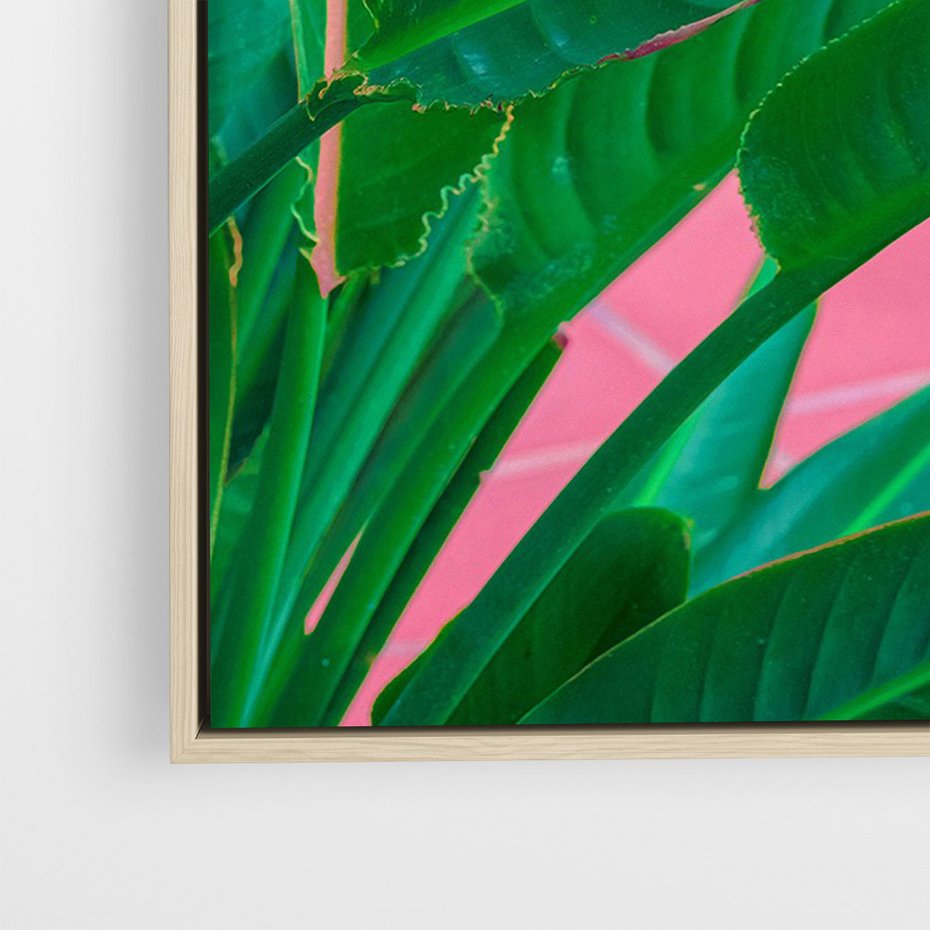 Obraz w ramie 80x120 - Odezwij się do przeszłości - liście, retro - rama drewno