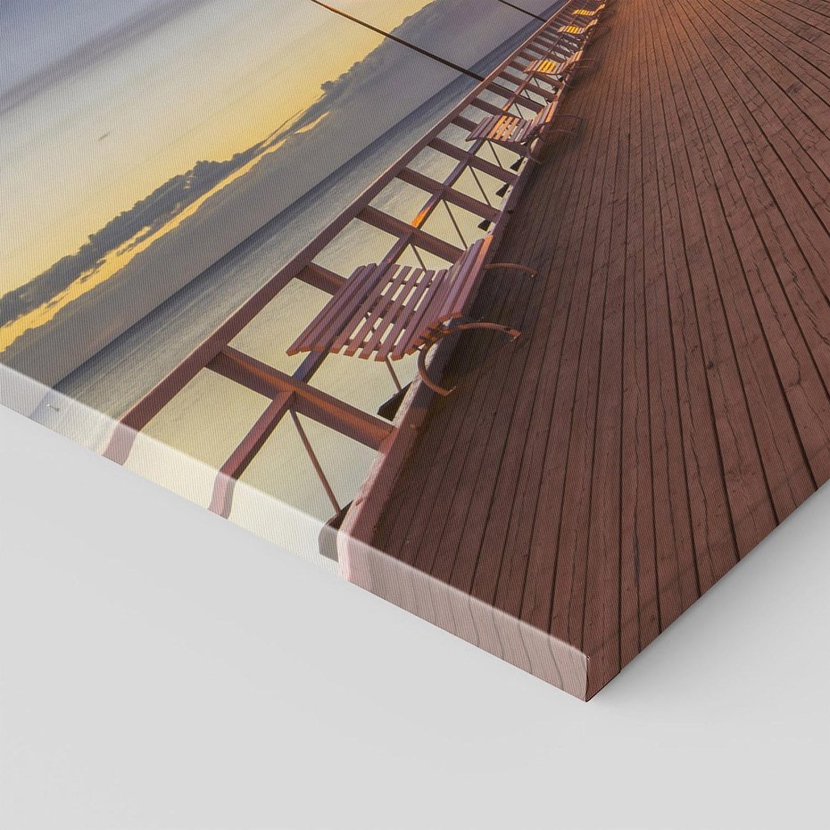 Obraz na płótnie 120x80 - romantyczny spacer nad morzem - Molo, Sopot